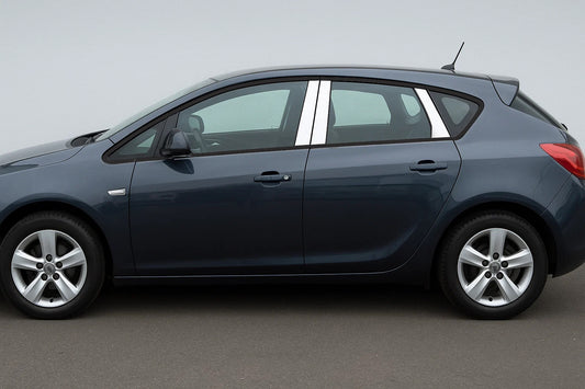 Stainless Steel Door Pillar Covers (HB/SD) (6 pcs) for Opel Astra J 2009-2015 - image 1