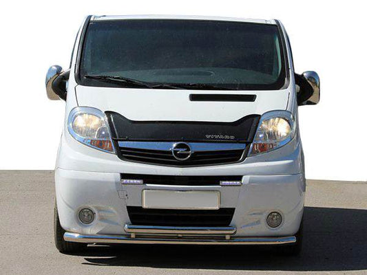 Front protection ST014/2 (stainless) for Renault Trafic 2001-2015 - Reelken Auto