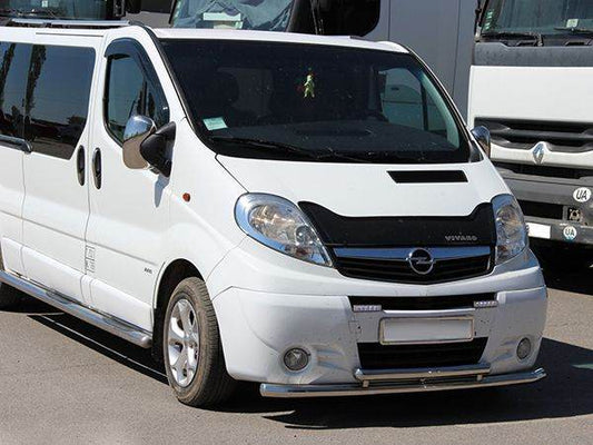 Front protection ST014/2 (stainless) for Renault Trafic 2001-2015 - Reelken Auto