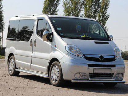 Front protection ST014 (stainless steel) for Renault Trafic 2001-2015 - Reelken Auto
