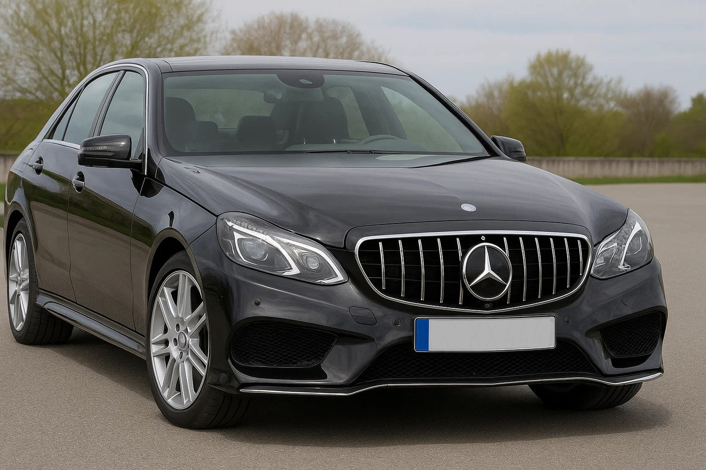 Front Grille GT Panamericana (for Avantgarde and AMG-Line, 2013-2016) for Mercedes E-сlass W212 2009-2016 - image 1