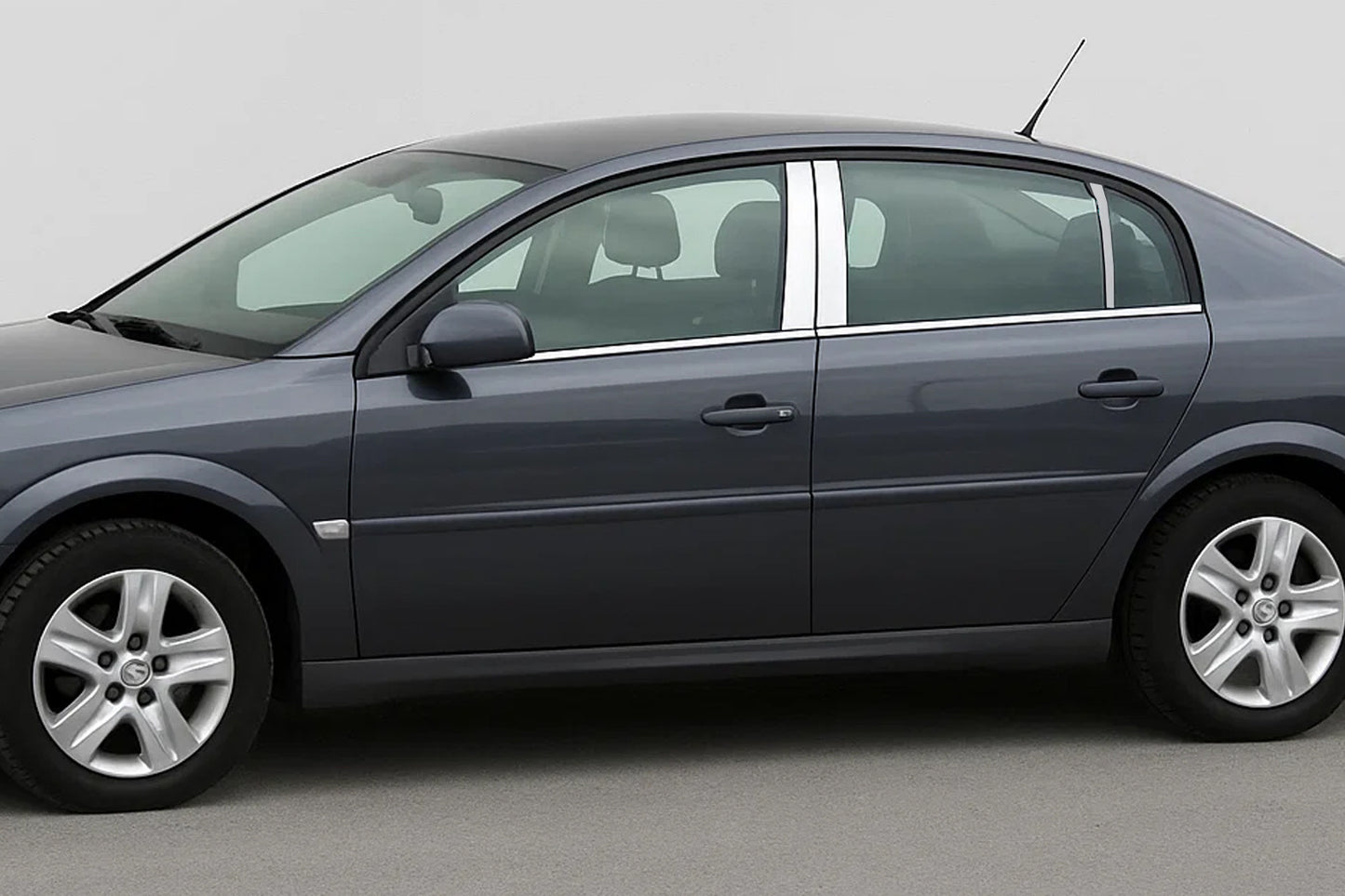 Chrome Door Pillar Covers (6 pcs, Stainless Steel) for Opel Vectra C 2002-2008 - image 1