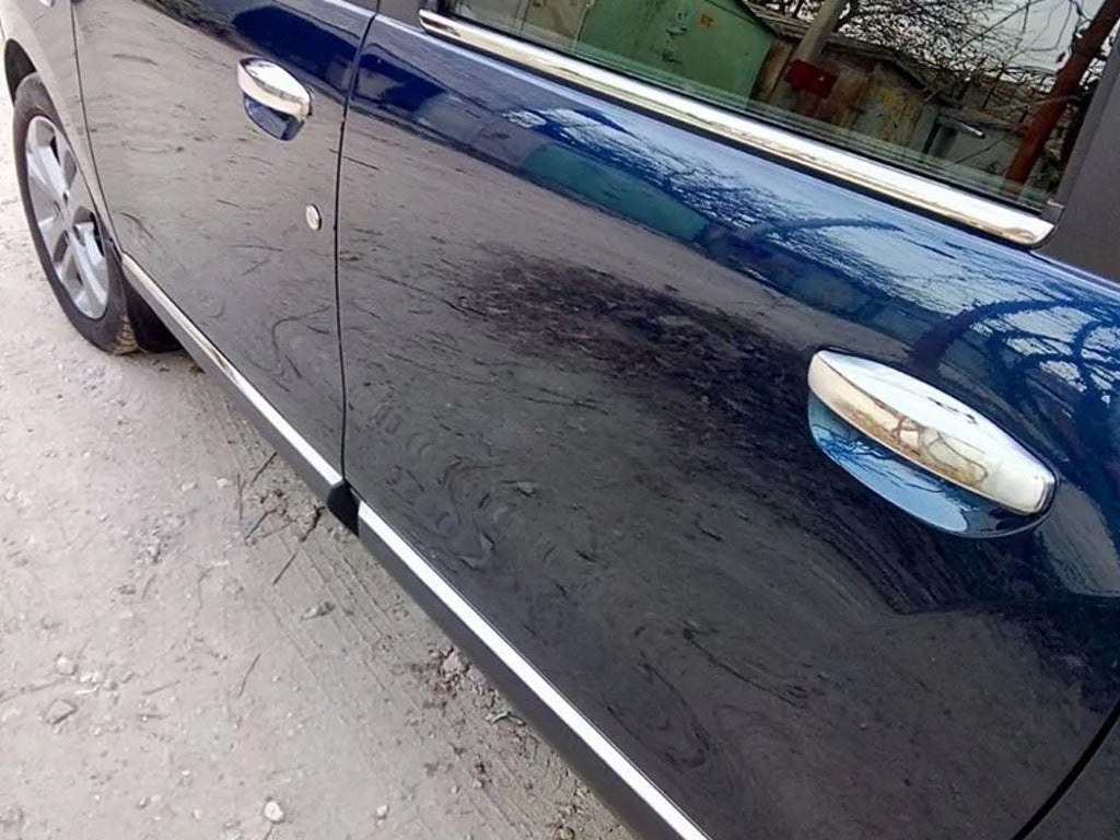 Chrome Door Handle Covers (4 pcs, Stainless Steel) for Dacia Lodgy 2012-2022 - image 1