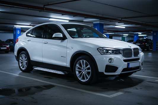 Side Steps Shining V1 (2 pcs, Aluminum) for BMW X4 F-26 2014-2018 - image 1