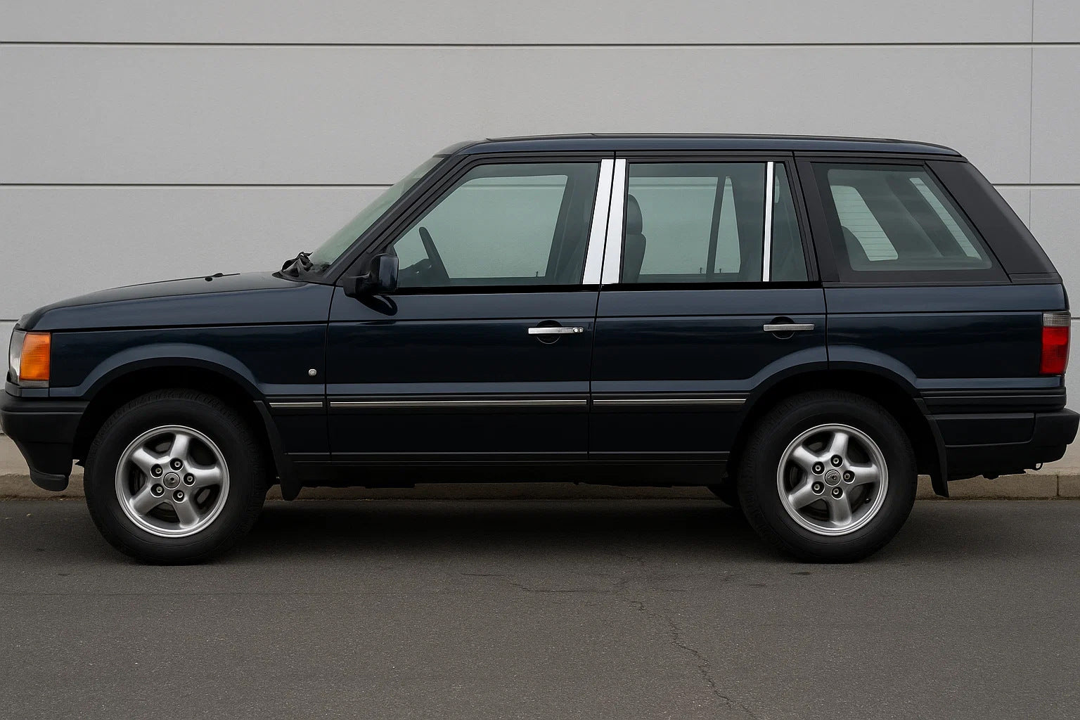 Stainless Steel Door Pillar Trim (6 pcs) for Range Rover II P38A 1997-2002 - image 1