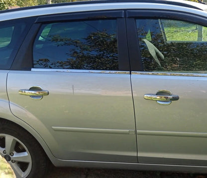 Chrome Handle Cup Covers (4 pcs, plastic) for Ford Focus II 2005-2008 - image 3