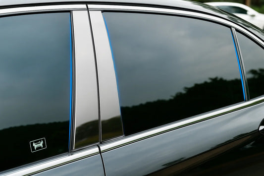 Stainless Steel Door Pillar Trim (6 pcs) for Honda Civic Sedan VIII 2006-2011 - image 1