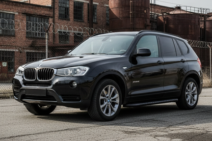 Side Steps Bosphore Black (2 pcs, Aluminum) for BMW X3 F-25 2011-2018 - image 1