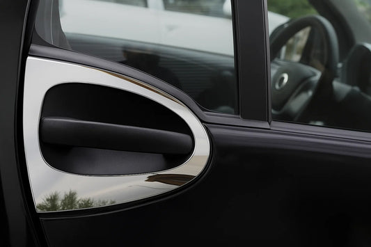Door handle trims (2 pcs, stainless steel) for Smart 2007-2014 - image 1