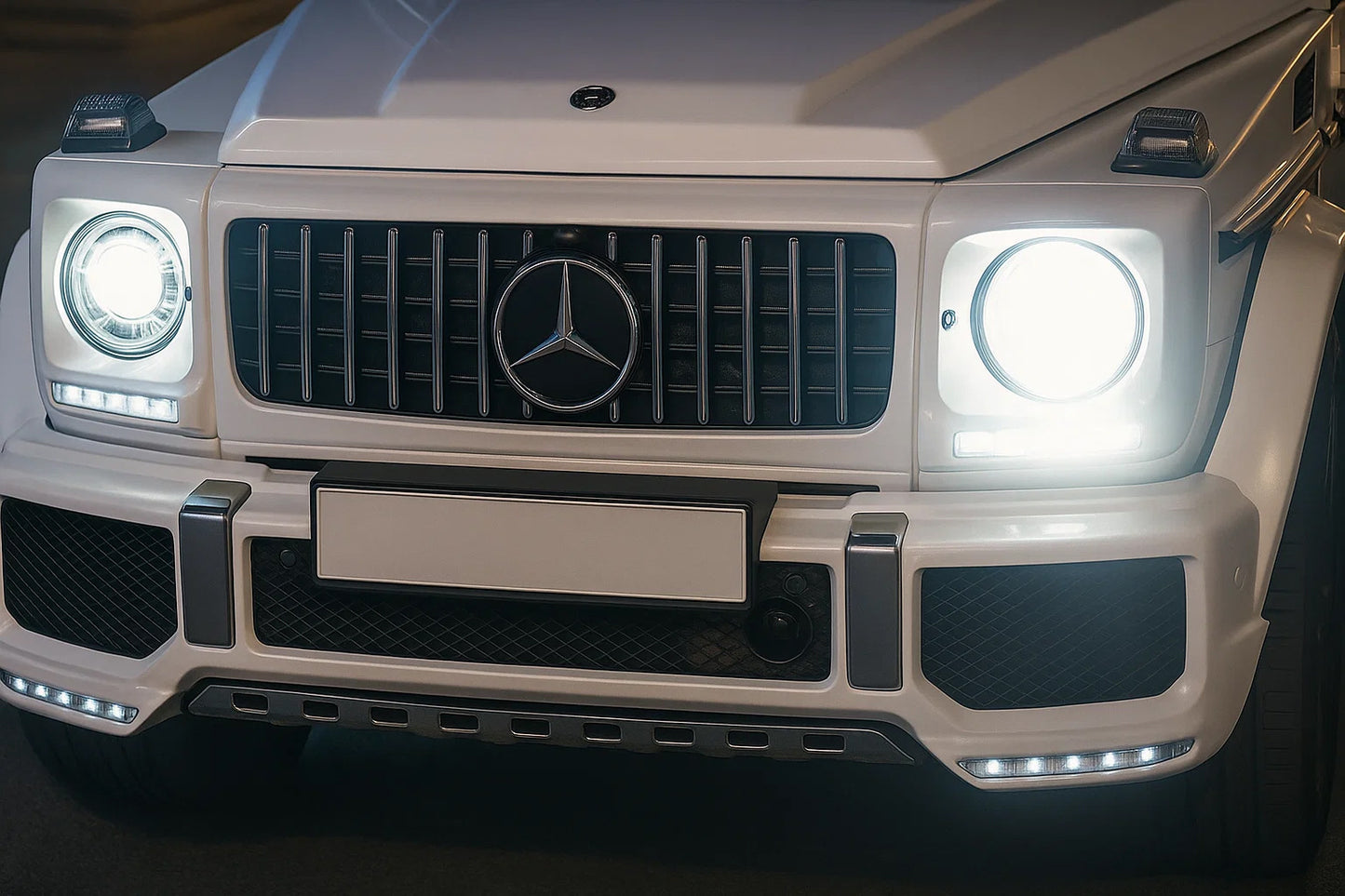 Front Grille (GT Panamericana, without Chrome) for Mercedes G сlass W463 1990-2018 - image 8