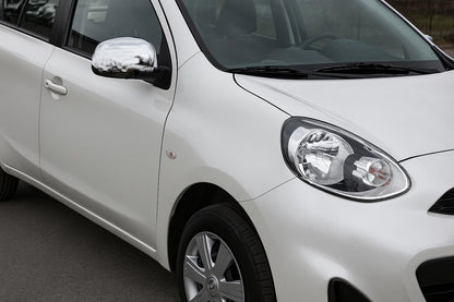 Mirror Covers (2 pcs, ABS) for Nissan Micra K13 2011-2016 - image 1