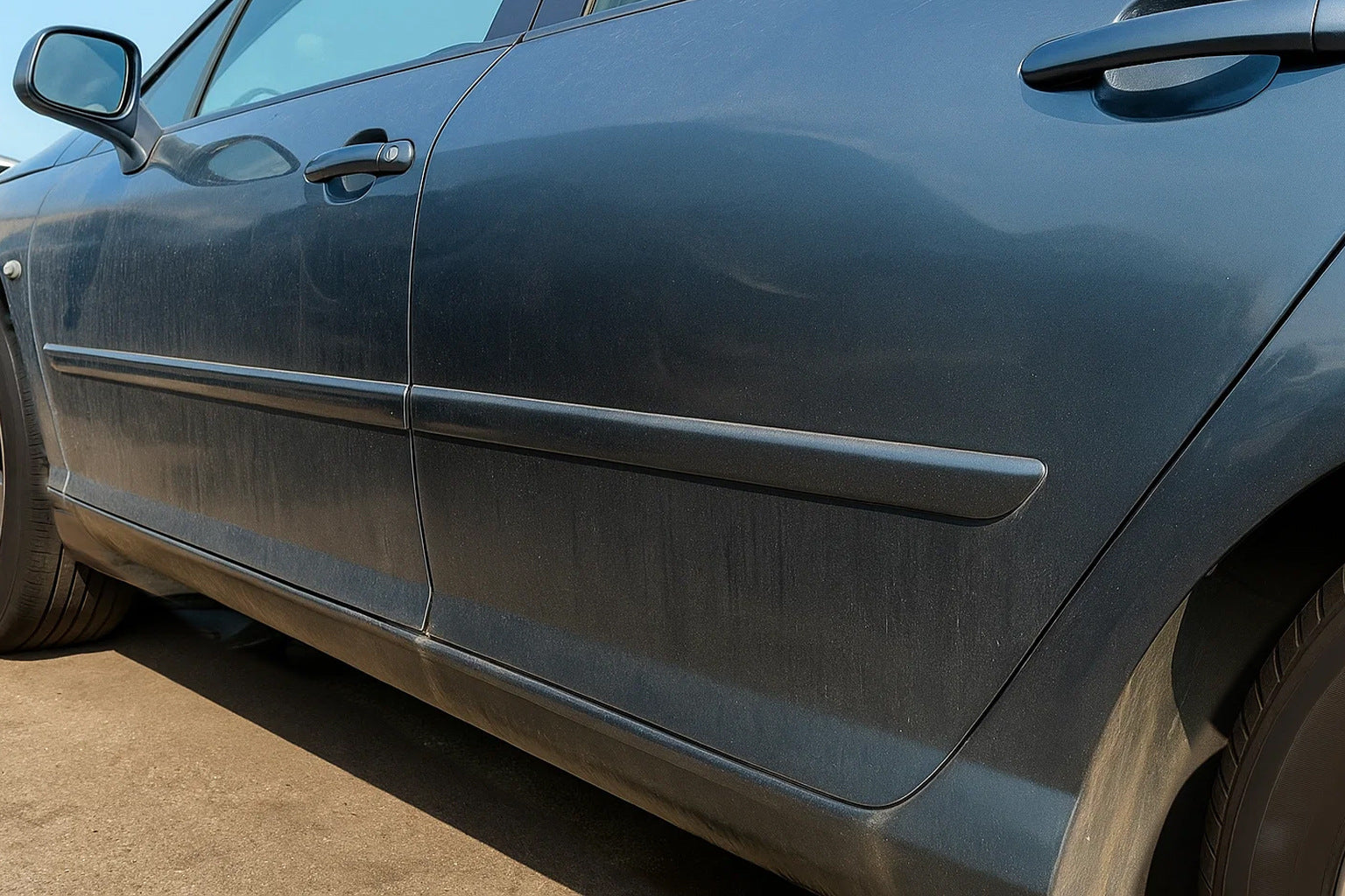 Door Mouldings Stainless Steel (4 pcs) for Peugeot 407 2004-2011 - image 1