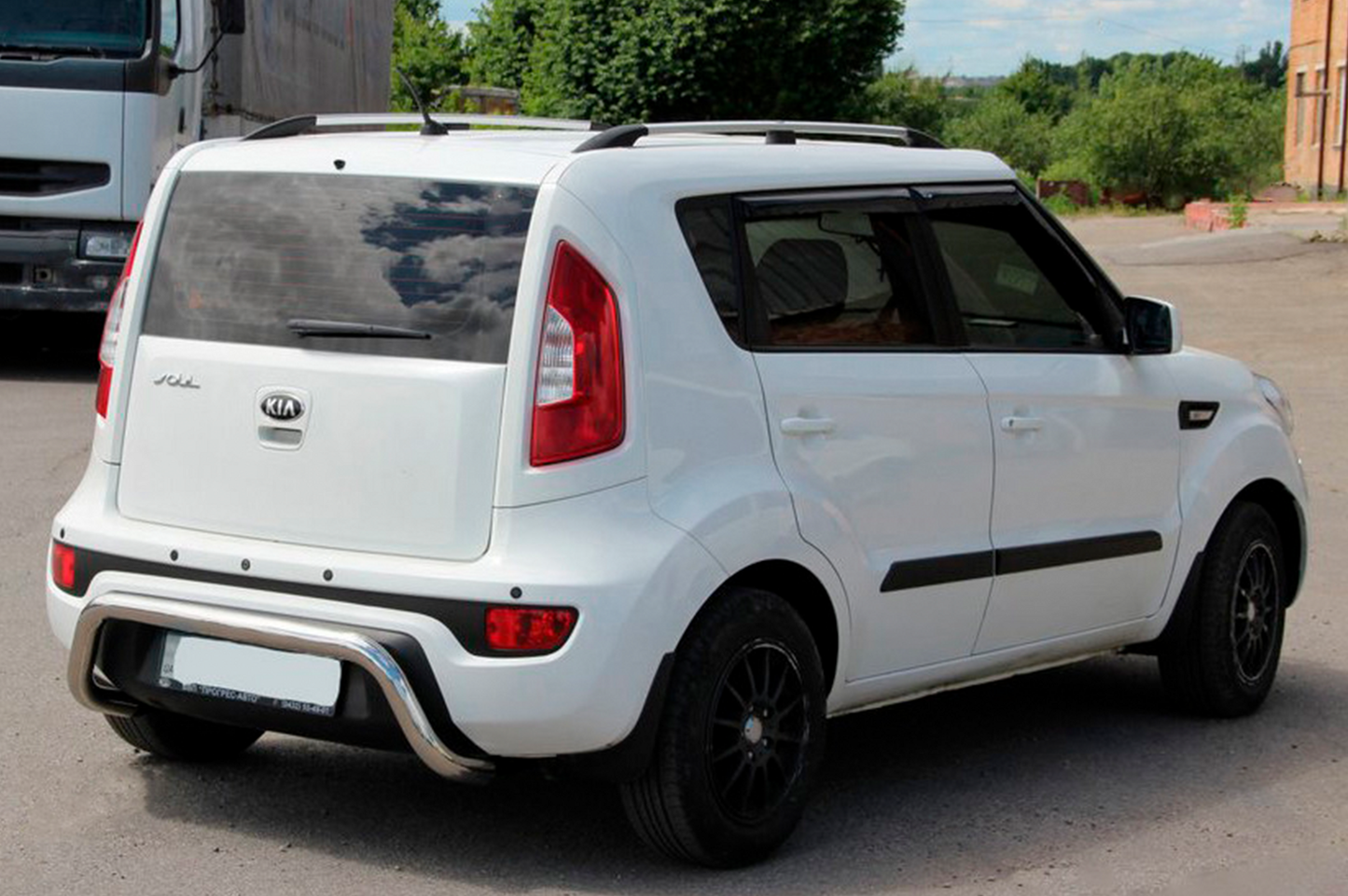 Rear Bar AK002 (Stainless Steel) for Kia Soul I 2008-2013 - image 1