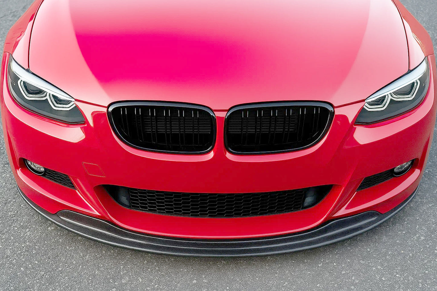 Kidneys M-Look (for E92/E93 2007-2010 non-M / 2008-2013 M3, Gloss Black) for BMW 3 Series E-90/91/92/93 2005-2011 - image 1