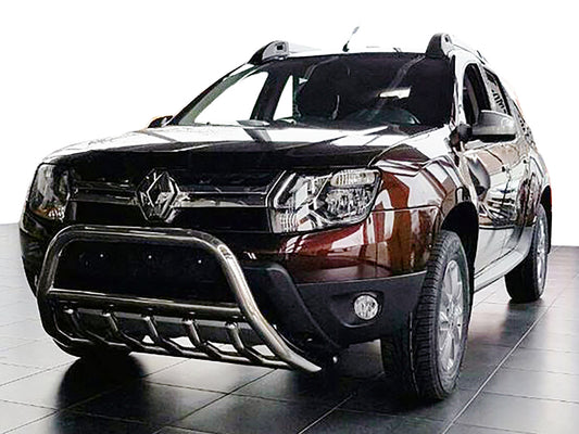Bull bar without logo WT003 (stainless steel) for Dacia Duster 2008-2018 - image 1
