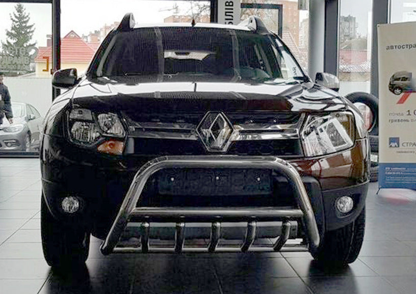 Bull bar without logo WT003 (stainless steel) for Dacia Duster 2008-2018 - image 5