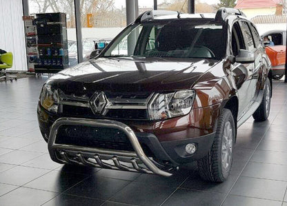Bull bar without logo WT003 (stainless steel) for Renault Duster 2008-2017 - image 5