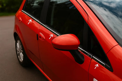 Window Trim Stainless Steel (6 pcs) for Nissan Micra K12 2003-2010 - image 1