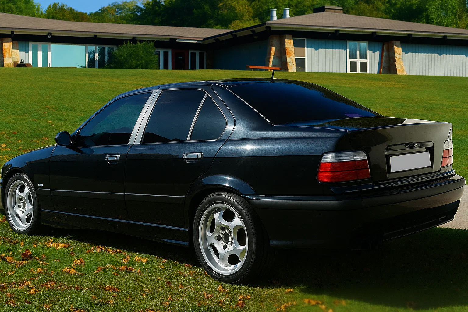 Chrome Pillar Covers (Stainless Steel) for BMW 3 Series E36 1990-2000 - image 1