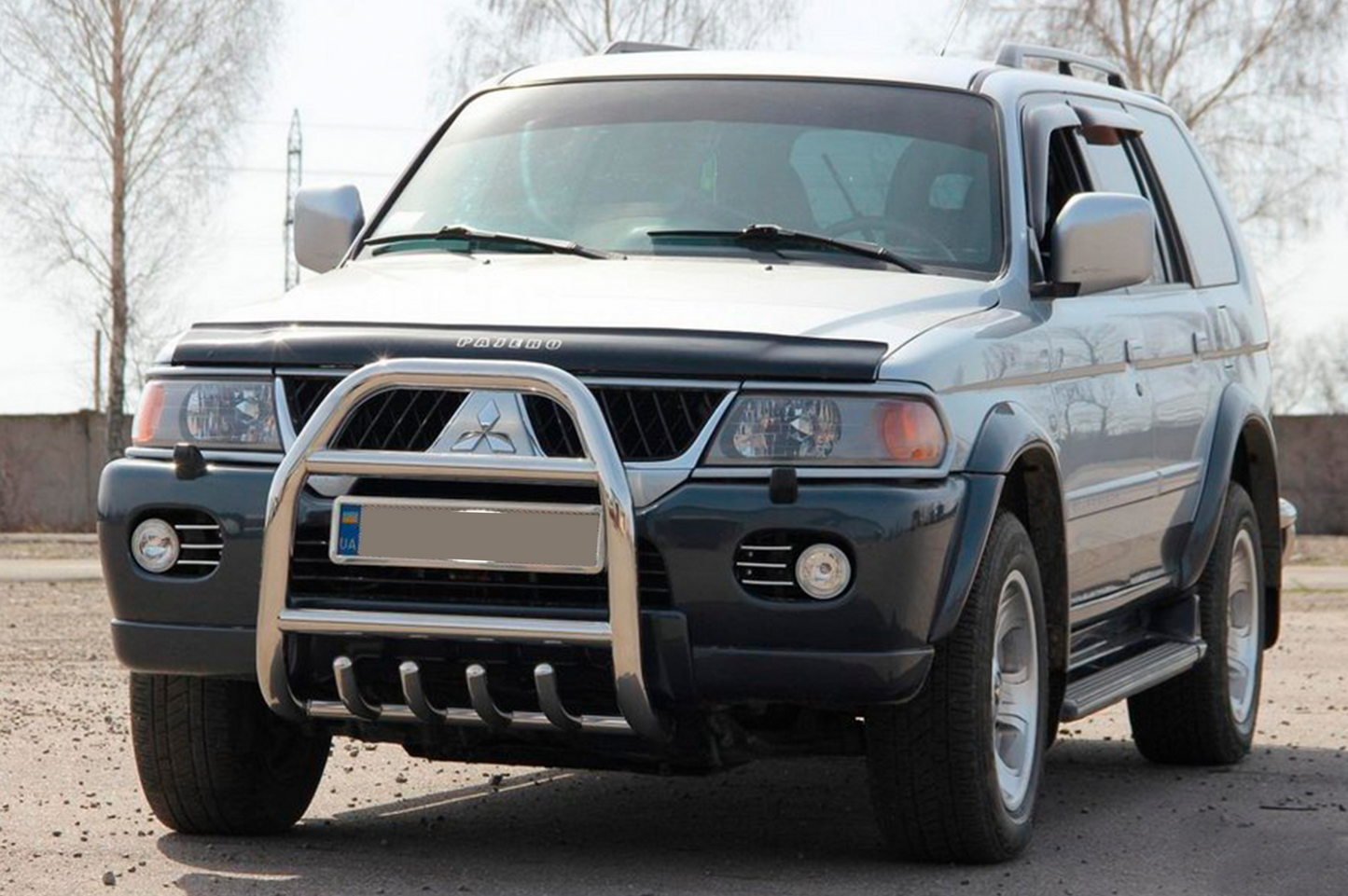 Bull Bar QT007 (Stainless Steel) for Mitsubishi Pajero Sport 1996-2007 - image 3