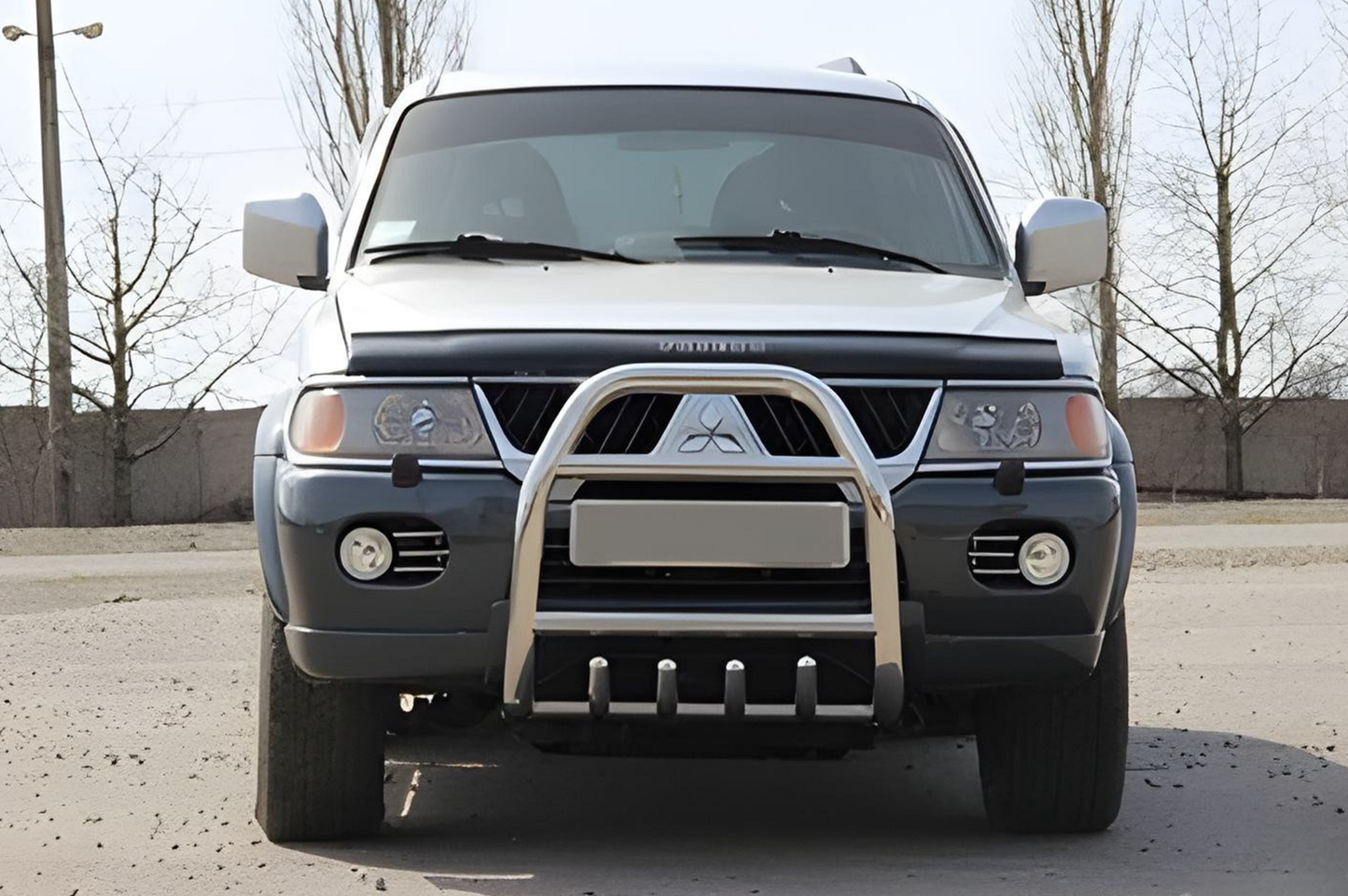 Bull Bar QT007 (Stainless Steel) for Mitsubishi Pajero Sport 1996-2007 - image 1