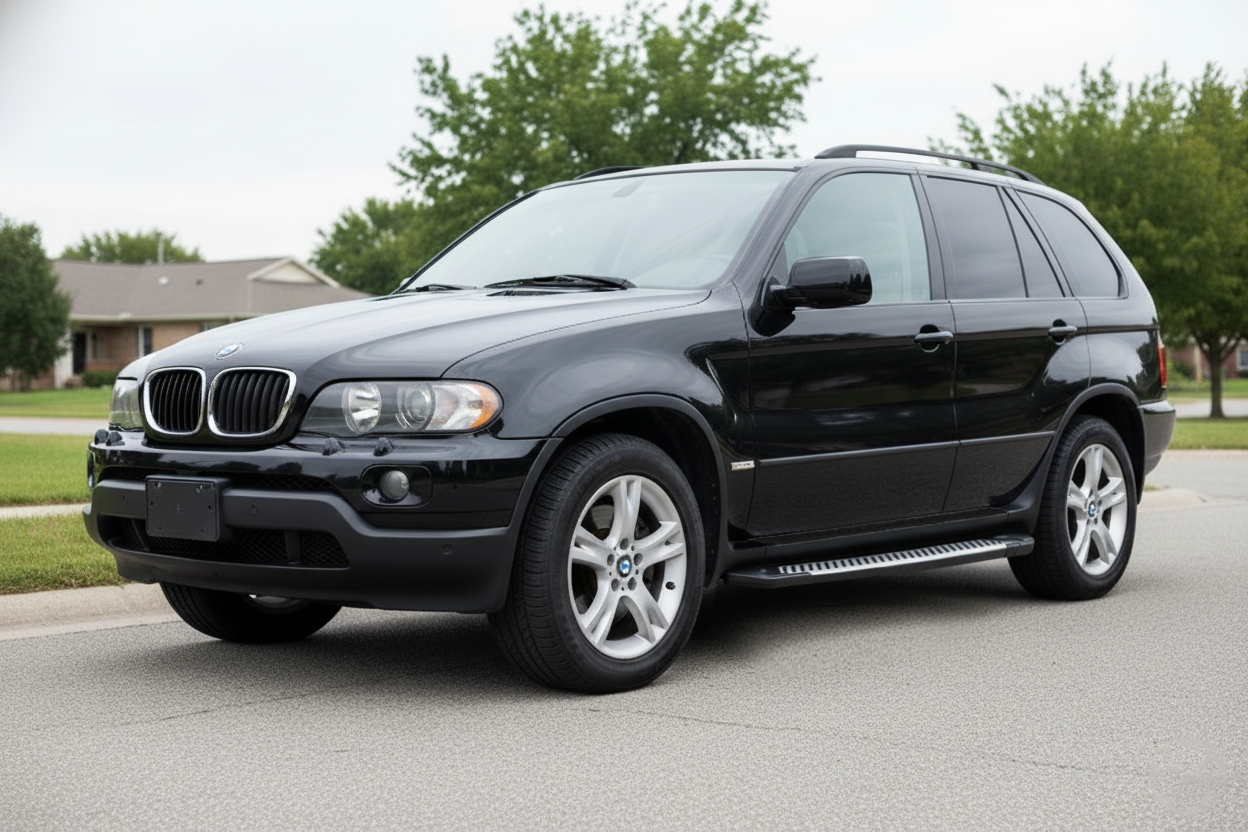 Side Steps Line (2 pcs, Aluminum) for BMW X5 E-53 1999-2006 - image 1