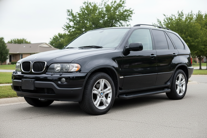 Side Steps Allmond Black (2 pcs, aluminum) for BMW X5 E53 1999-2006 - image 1