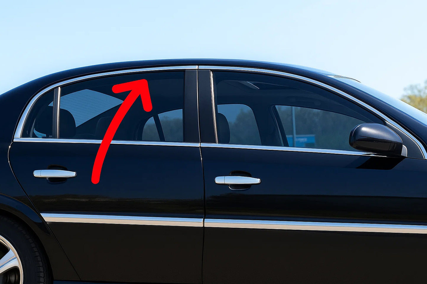 Upper window trim stainless steel (4 pcs) for Opel Vectra C 2002-2008 - image 1