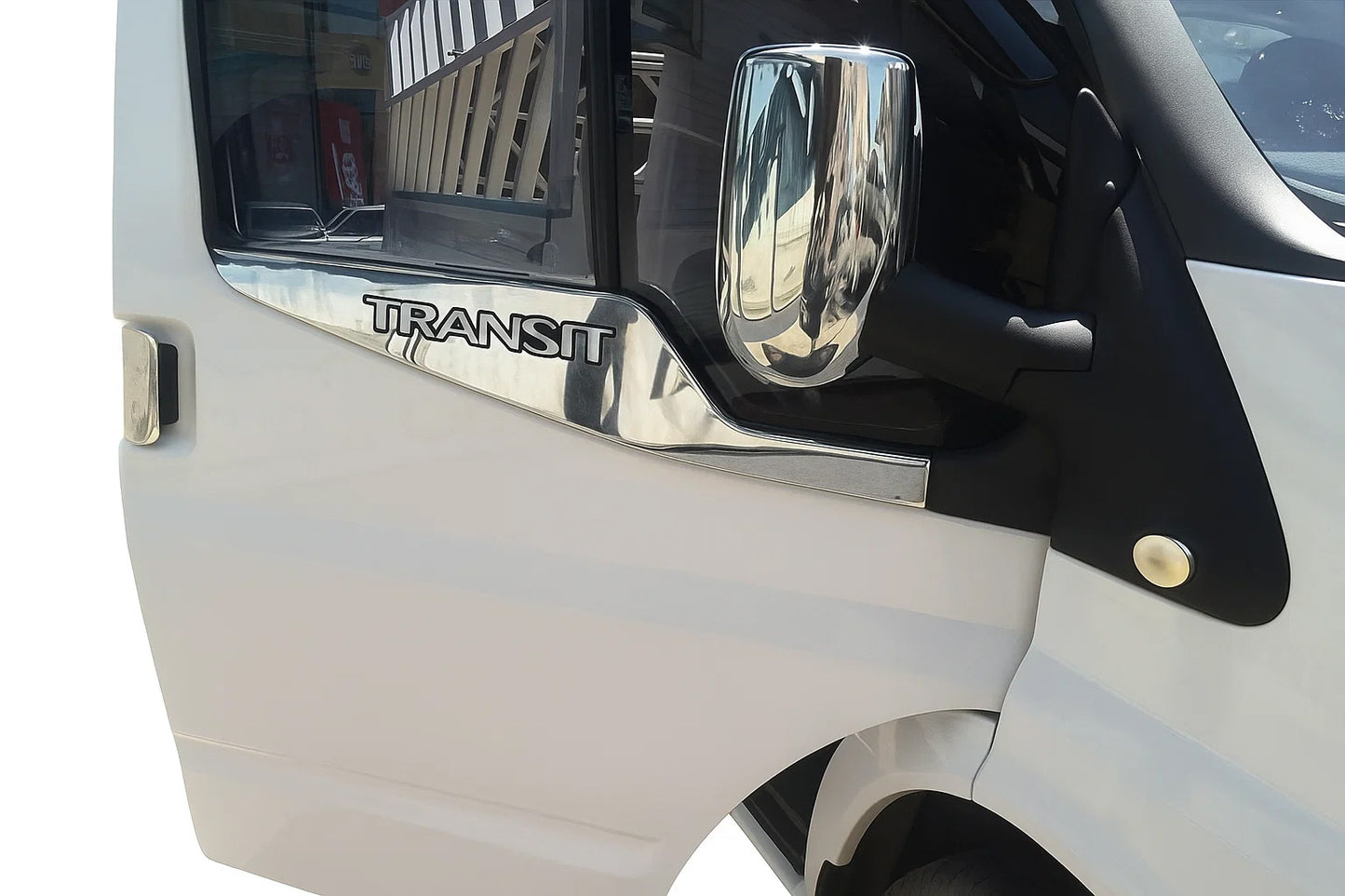 Window Trim Carmos (2 pcs, Stainless Steel) for Ford Transit 2000-2014 - image 1