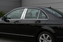 Stainless Steel Door Pillar Covers (6 pcs) for Mercedes C-class W204 2007-2015 - image 1