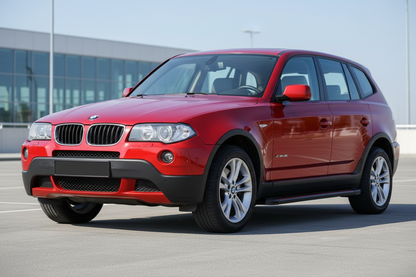 Side Steps Maya Red (2 pcs, Aluminum) for BMW X3 E-83 2003-2010 - image 1