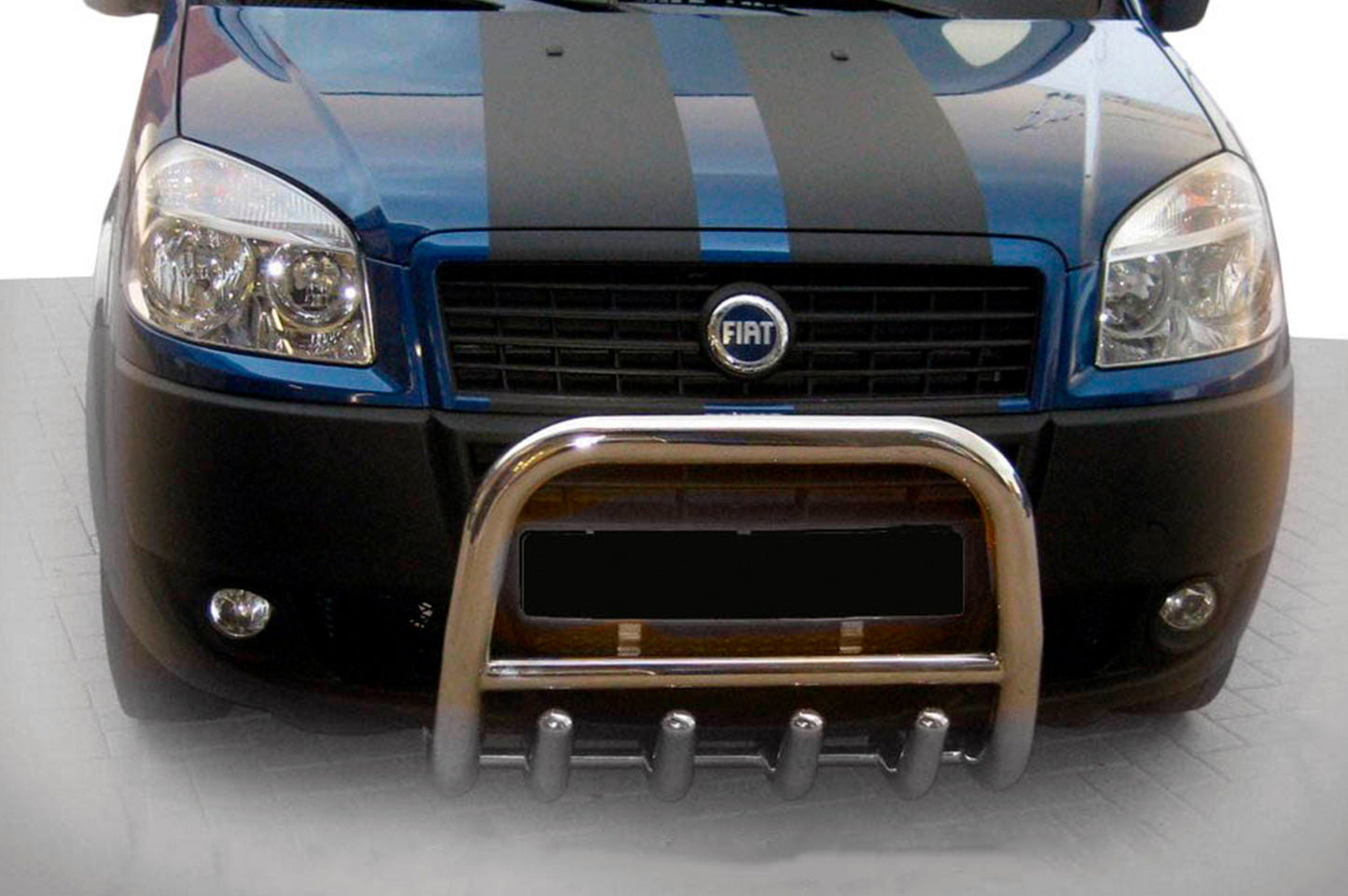 Front Bar QT006 (Stainless Steel) for Fiat Doblo I 2005-2010 - image 1