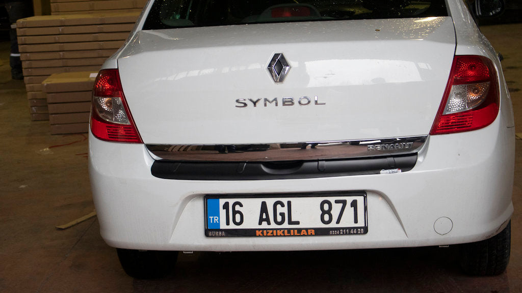 Rear Bumper Protector EuroCap (ABS) for Renault Logan II 2013-2022 - image 3