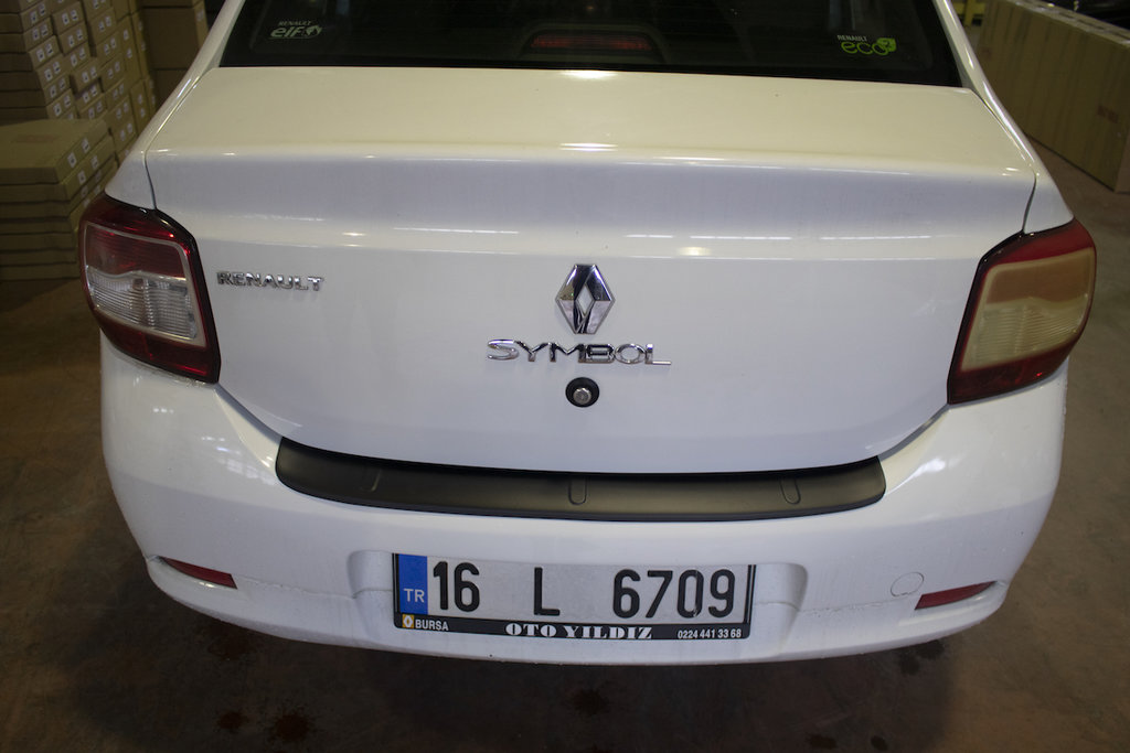 Rear Bumper Protector EuroCap (ABS) for Renault Logan II 2013-2022 - image 6