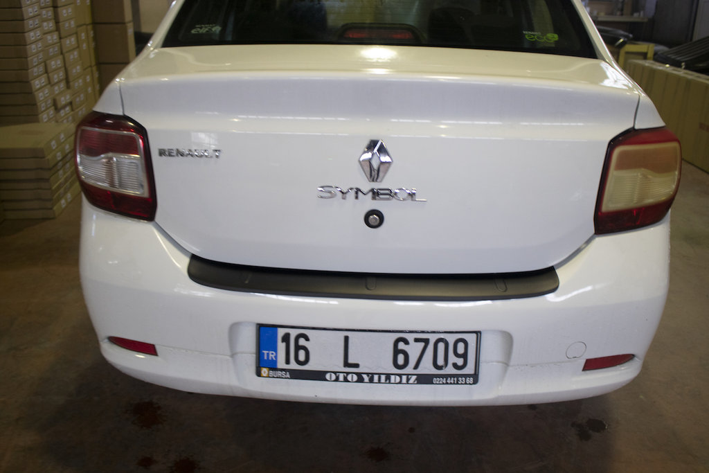 Rear Bumper Protector EuroCap (ABS) for Renault Logan II 2013-2022 - image 8