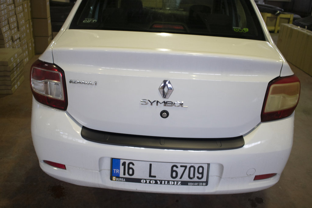 Rear Bumper Protector EuroCap (ABS) for Renault Logan II 2013-2022 - image 9
