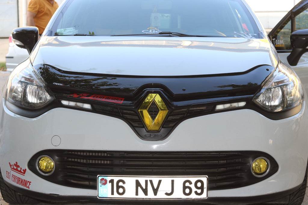 The hood deflector (EuroCap) for Renault Clio IV 2012-2019 - Reelken Auto