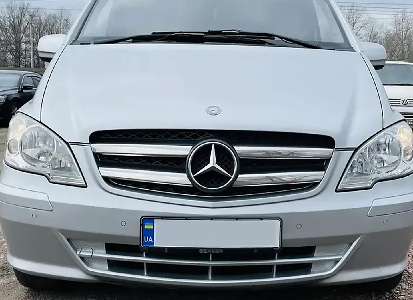 Grille Trim Covers 2010-2015 (Stainless Steel) for Mercedes Vito W639 2004-2014 - image 1