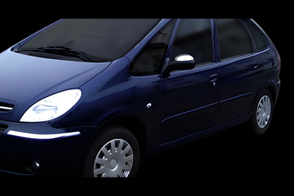 Mirror Covers (2 pcs, Stainless Steel) for Citroen Xsara Picasso 1999-2012 - image 4