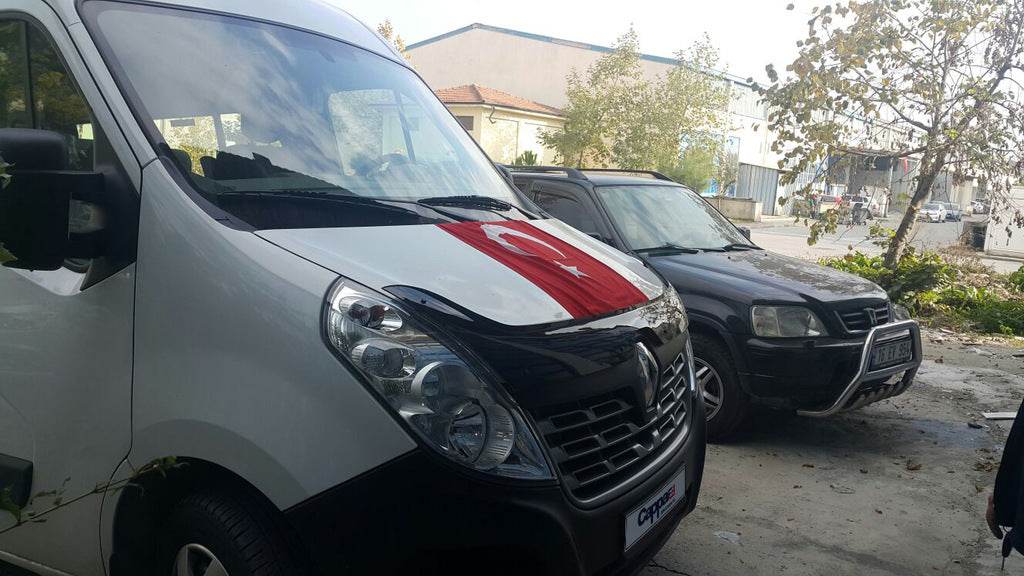 The hood deflector 2015-2019 (EuroCap) for Renault Master 2011-2023 - Reelken Auto