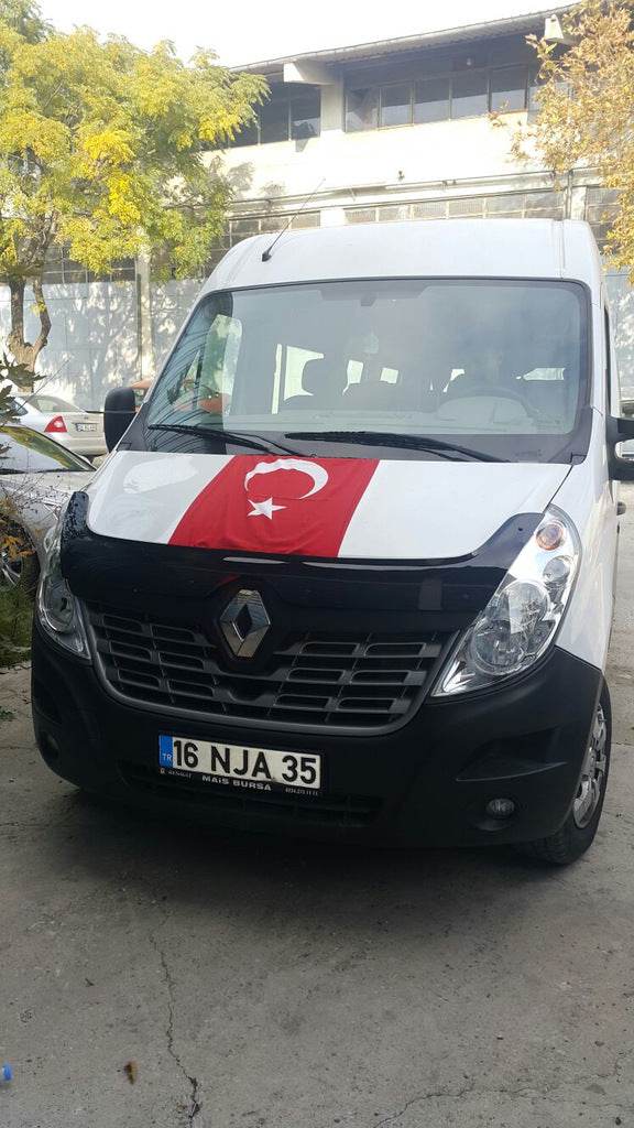 The hood deflector 2015-2019 (EuroCap) for Renault Master 2011-2023 - Reelken Auto
