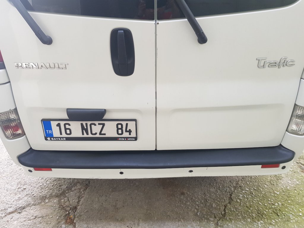 Rear Bumper Protector EuroCap (ABS) for Nissan Primastar 2002-2014 - image 2
