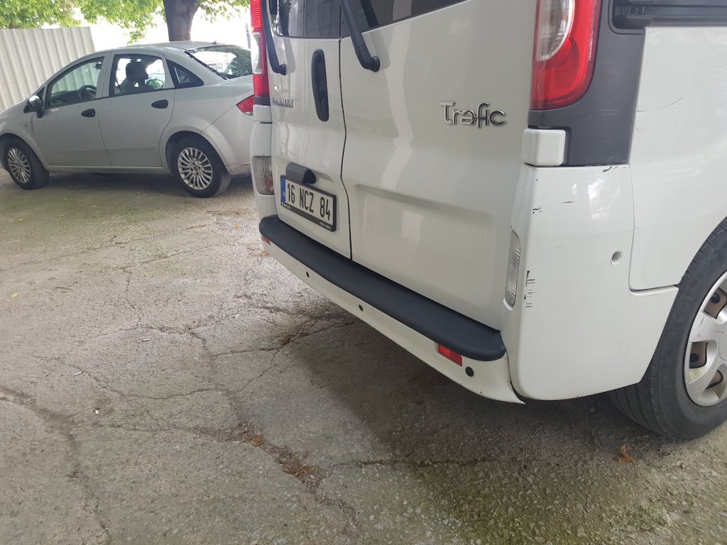 Rear Bumper Protector EuroCap (ABS) for Opel Vivaro 2001-2015 - image 4