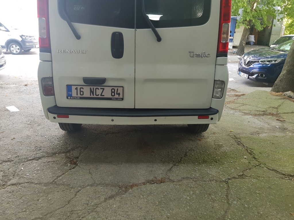Rear Bumper Protector EuroCap (ABS) for Opel Vivaro 2001-2015 - image 8