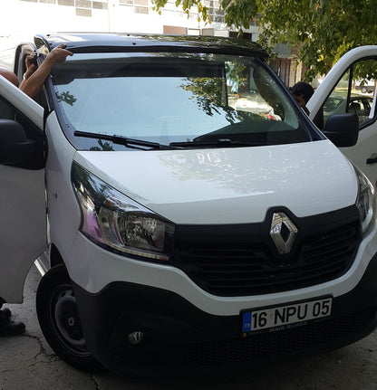 Windshield visor (black gloss, 5mm) for Renault Trafic 2001-2015 - image 7