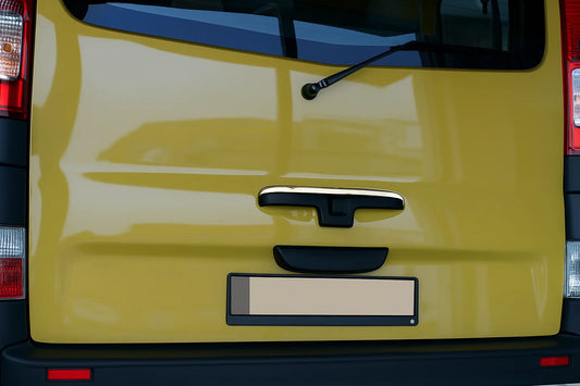 Chrome trim for rear door handle (upper, stainless steel) for Renault Trafic 2001–2015 - image 1