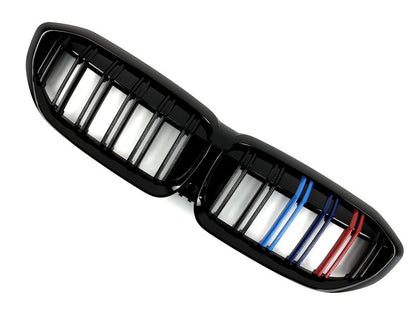M-Look V2 Kidney Grilles (2018-2022, M-Color with Black Trim) for BMW 3 Series G20/G21 2018- - image 3