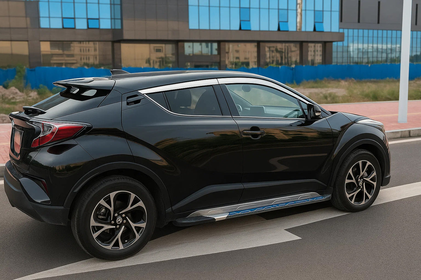 Window Trim OmsaLine (4 pcs, Stainless Steel) for Toyota C-HR 2016-2023 - image 6