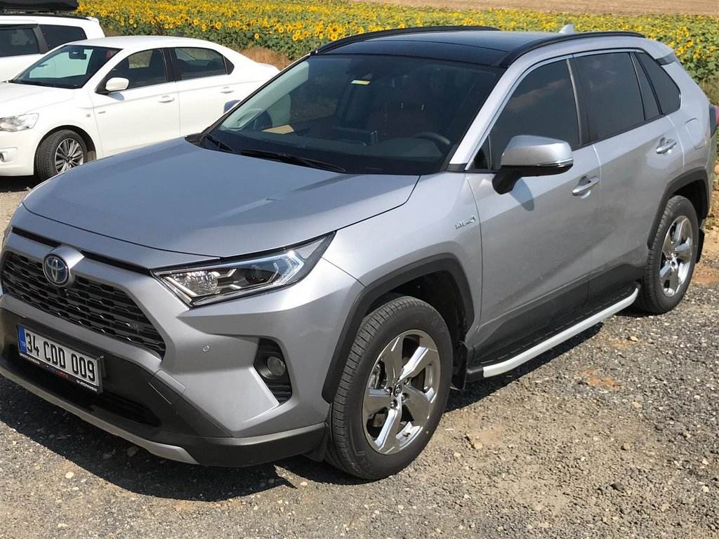 Lateral platforms Fullmond (2 pieces, aluminum) for Toyota Rav 4 2019- - Reelken Auto