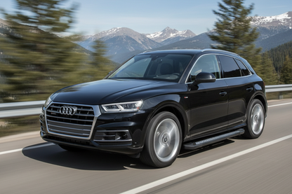 Side Steps Vision New Black (2 pcs, Aluminum) for Audi Q5 2017-2025 - image 1